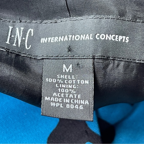 INC International Concepts Turquoise Blue 3/4 Jacket - Picture 2 of 7